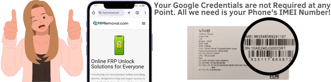 Does FRPRemoval require my Google Account CredentialsDoes FRPRemoval require my Google Account Credentials