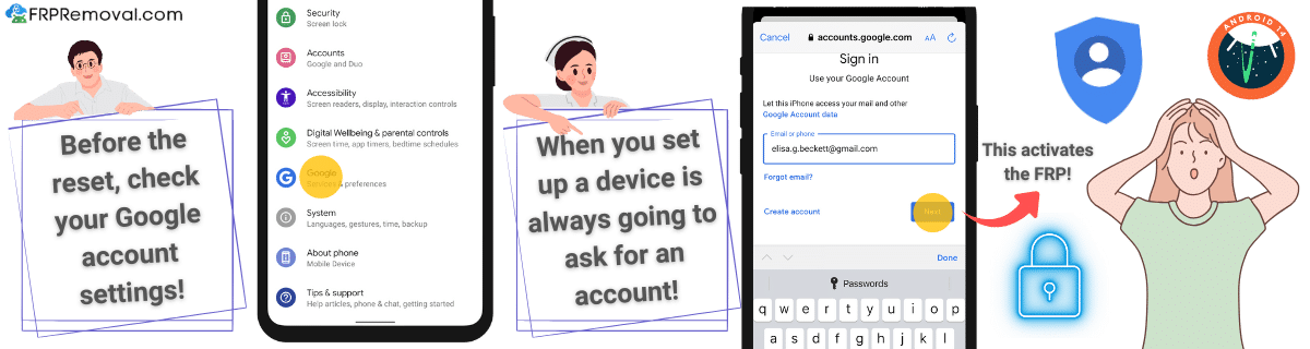 Can you see if FRP is Enabled without Resetting the Phone?