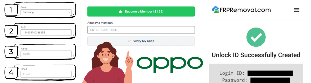 Step by step FRP bypass Oppo tutorial