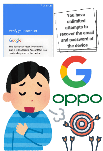 Will my Oppo lock permanently if I fail too many times at Google account verification?