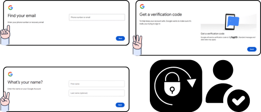 Google account password recovery option