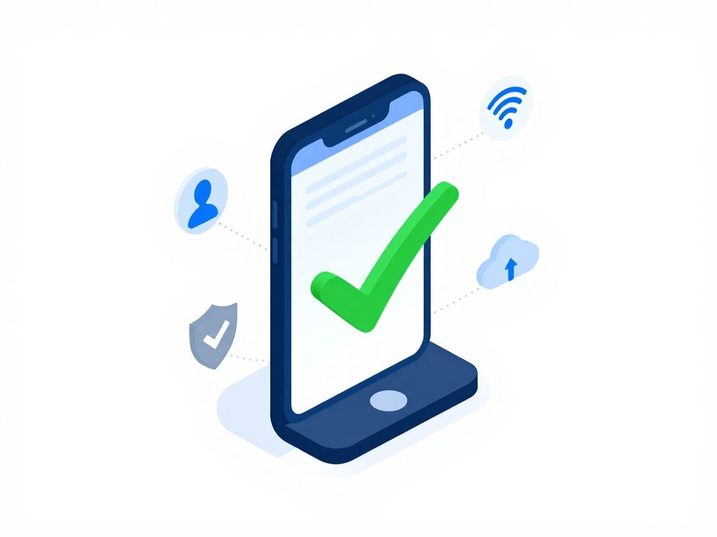 Successfully unlocked Android 11 phone with setup completion icons for Wi-Fi, account, and security