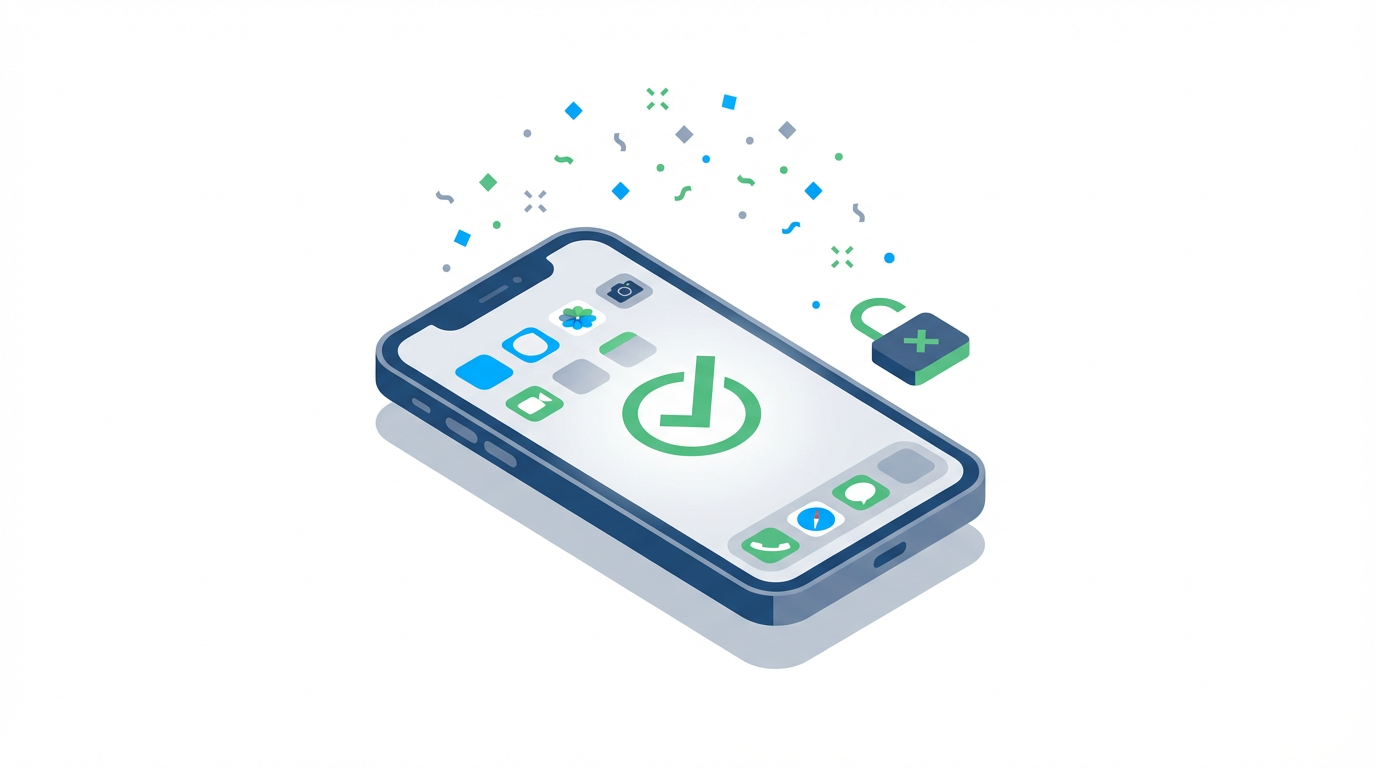 Infinix phone successfully unlocked with green checkmark and broken padlock