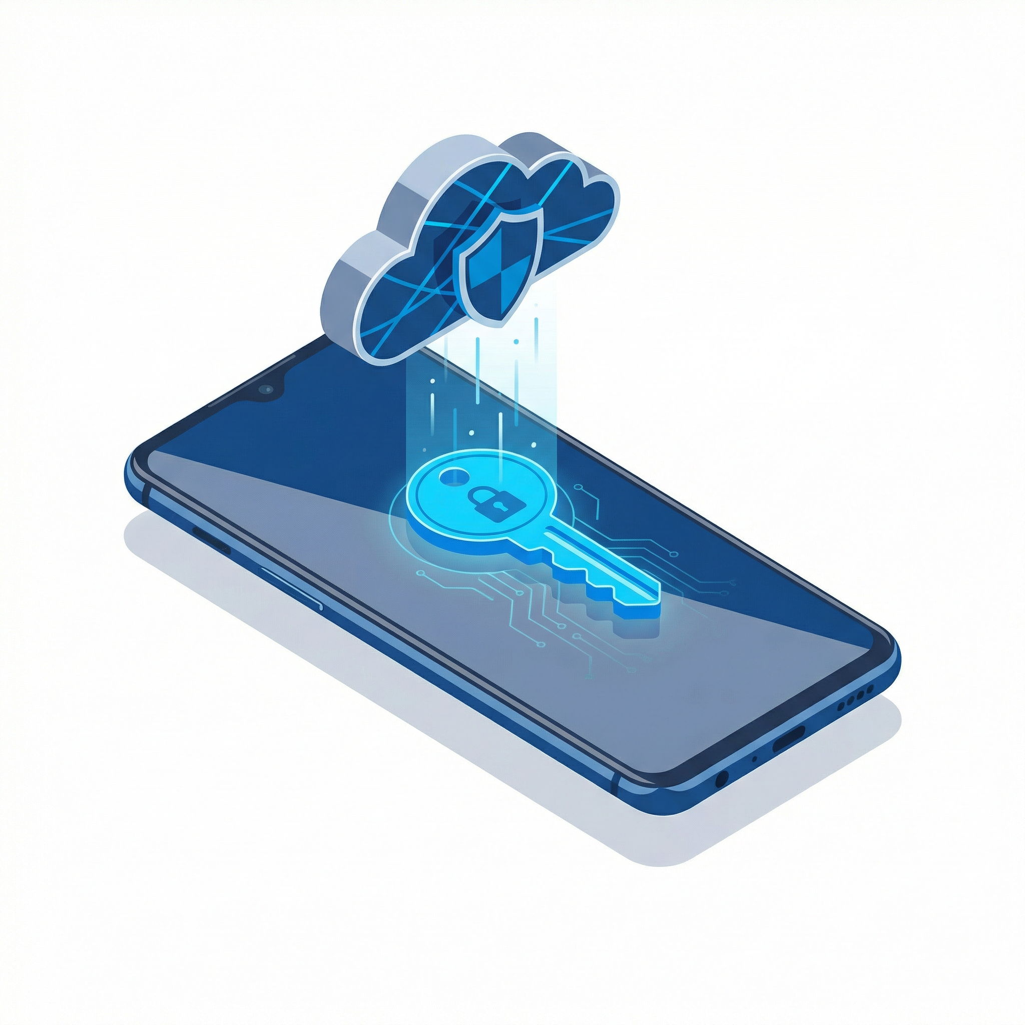OnePlus 11 smartphone with a digital key unlocking a secure cloud symbol representing FRP bypass
