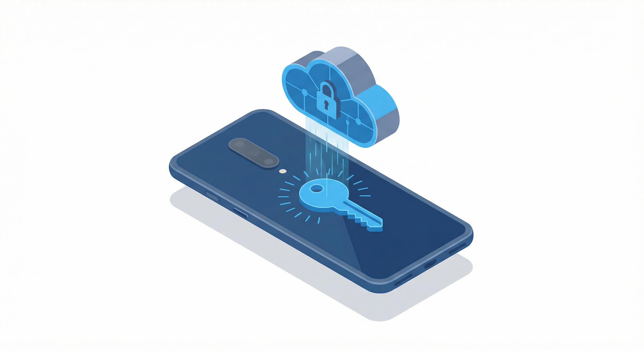 OnePlus 11R FRP unlock concept showing a smartphone with a digital key unlocking a secure cloud