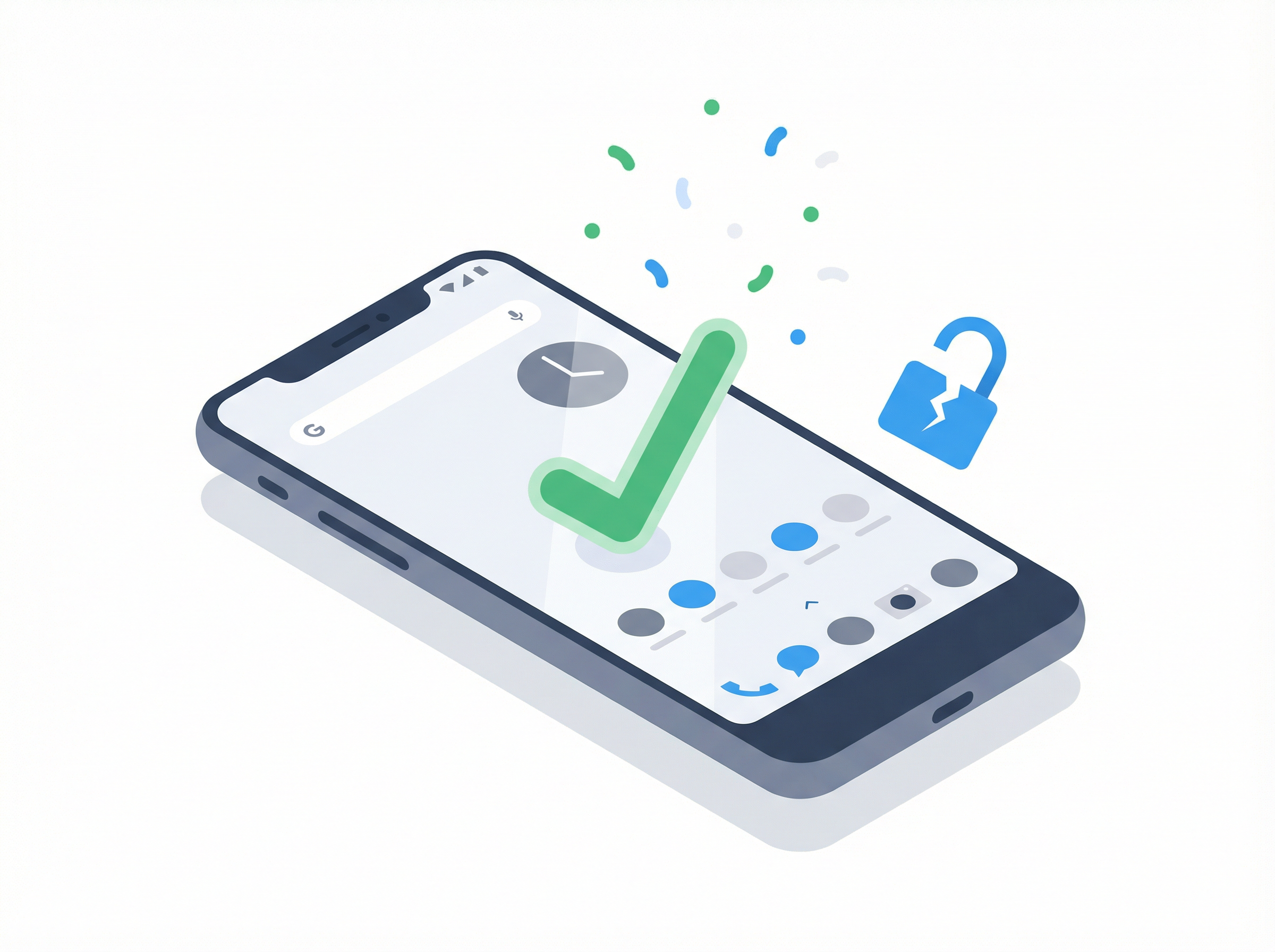 OnePlus 11R successfully unlocked after FRP bypass with a checkmark and broken padlock